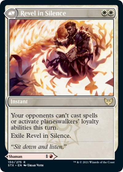 Flamescroll Celebrant // Revel in Silence [Strixhaven: School of Mages Prerelease Promos] | Good Games Adelaide SA