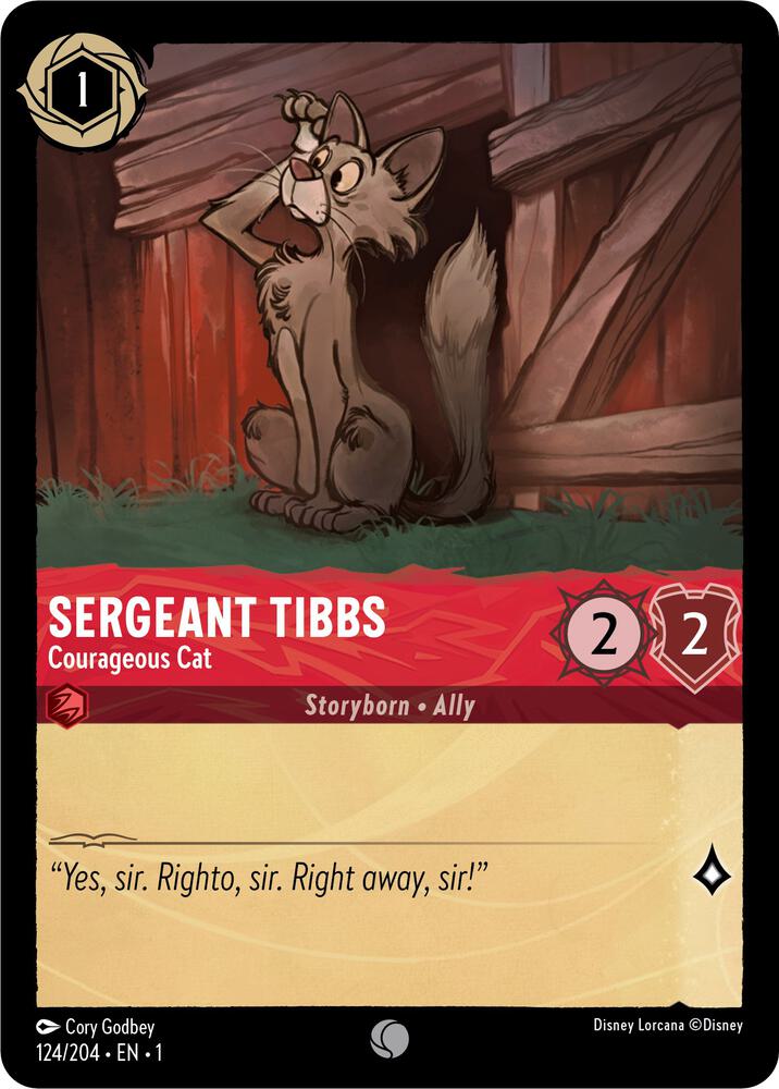 Sergeant Tibbs Courageous Cat 124/204 (The First Chapter)  | Good Games Adelaide SA