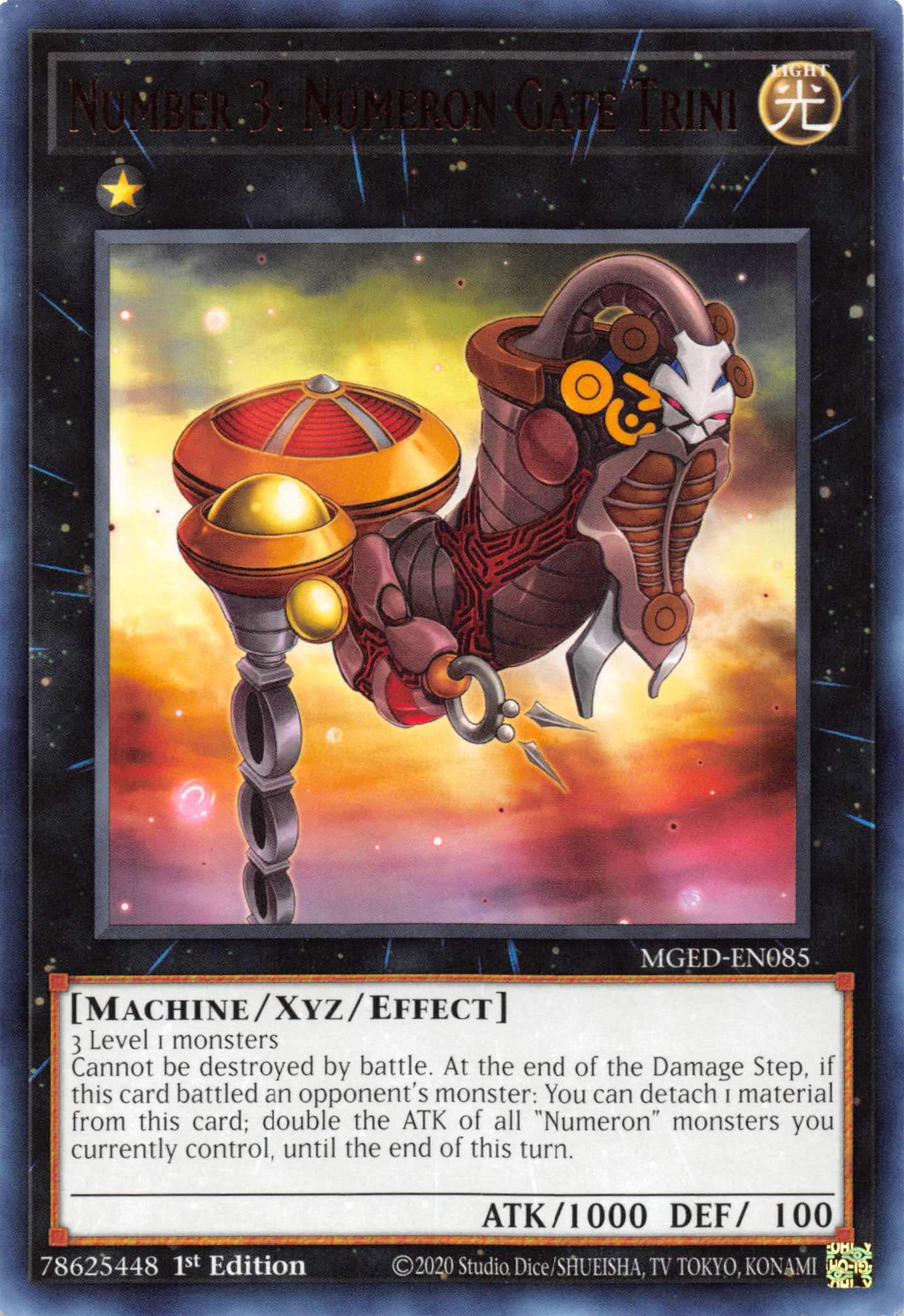 Number 3: Numeron Gate Trini [MGED-EN085] Rare | Good Games Adelaide SA