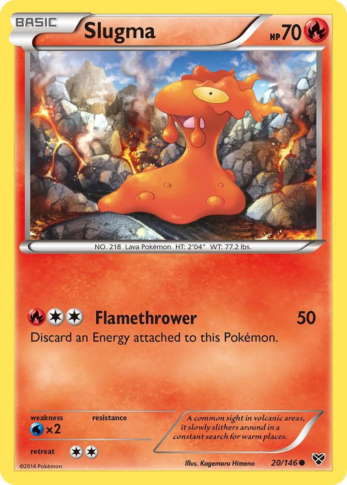 Slugma 20/146 (XY Base Set)  | Good Games Adelaide SA