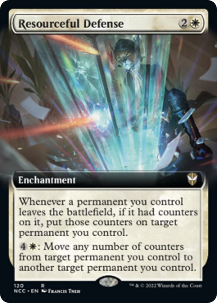Resourceful Defense Extended Art 120 (Commander: Streets of New Capenna)  | Good Games Adelaide SA