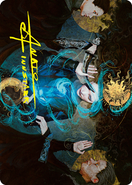 Witness the Future Art Card (Gold-Stamped Signature) [Innistrad: Crimson Vow Art Series] | Good Games Adelaide SA