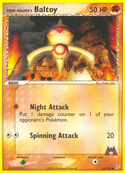 Team Magma's Baltoy (61/95) [EX: Team Magma vs Team Aqua] | Good Games Adelaide SA