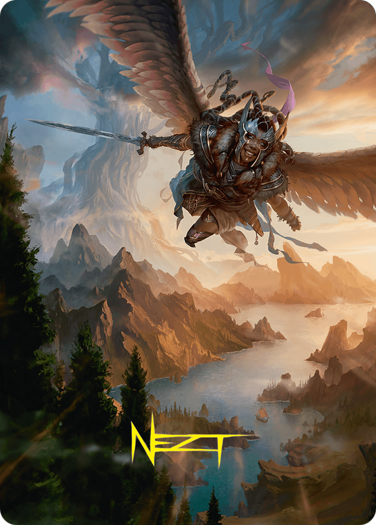 Youthful Valkyrie Art Card (28/54) (Gold-Stamped Signature) [Foundations Art Series] | Good Games Adelaide SA