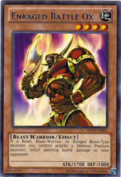 Enraged Battle Ox (Blue) [DL15-EN002] Rare | Good Games Adelaide SA