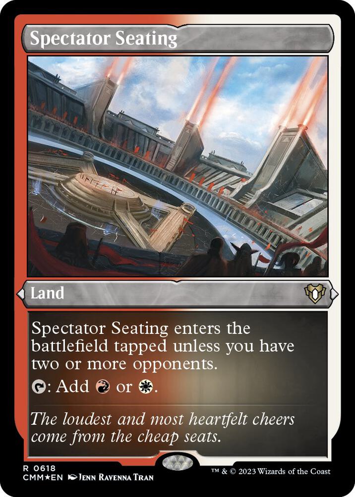 Spectator Seating Foil Etched 618 (Commander Masters)  - Foil | Good Games Adelaide SA
