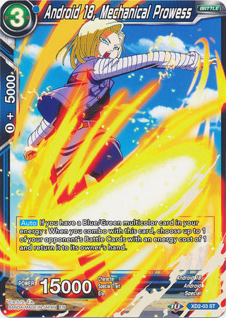 Android 18, Mechanical Prowess [XD2-03] | Good Games Adelaide SA