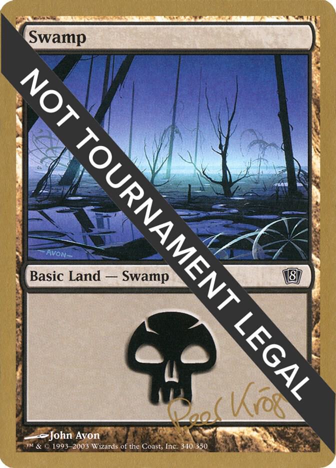 Swamp 340 2003 Peer Kroger 8ED  (World Championship Decks)  | Good Games Adelaide SA