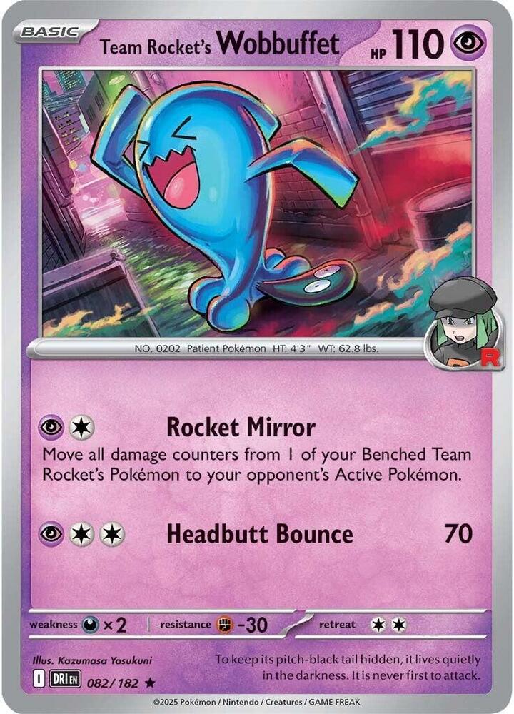 Team Rockets Wobbuffet 082/182 (SV10: Destined Rivals)  - Holofoil | Good Games Adelaide SA