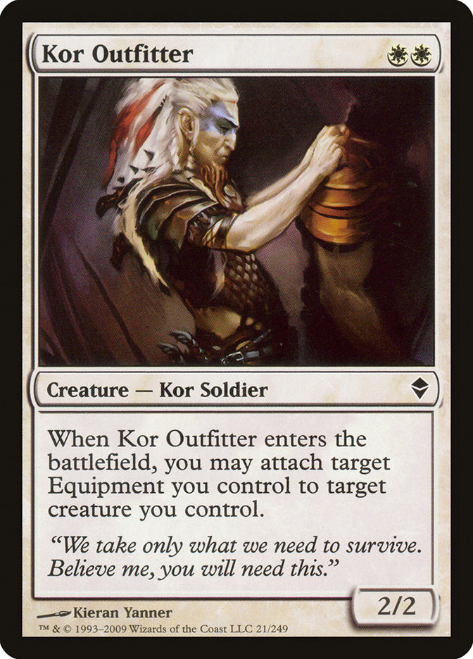Kor Outfitter 21 (Zendikar)  - Foil | Good Games Adelaide SA