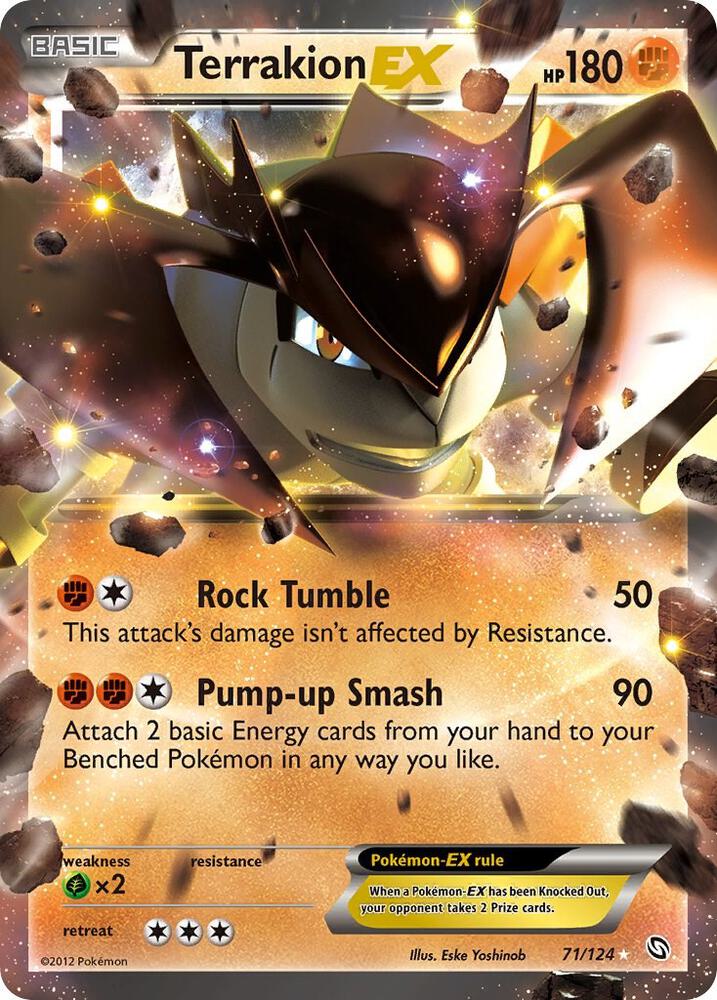 Terrakion EX 71/124 (Dragons Exalted)  - Holofoil | Good Games Adelaide SA