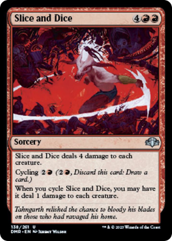 Slice and Dice 138 (Dominaria Remastered)  - Foil | Good Games Adelaide SA