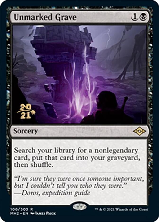 Unmarked Grave [Modern Horizons 2 Prerelease Promos] | Good Games Adelaide SA