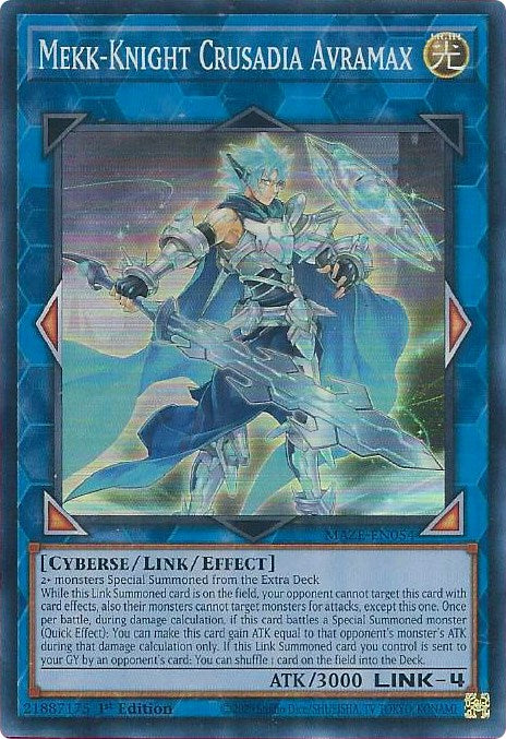 Mekk-Knight Crusadia Avramax [MAZE-EN054] Super Rare | Good Games Adelaide SA