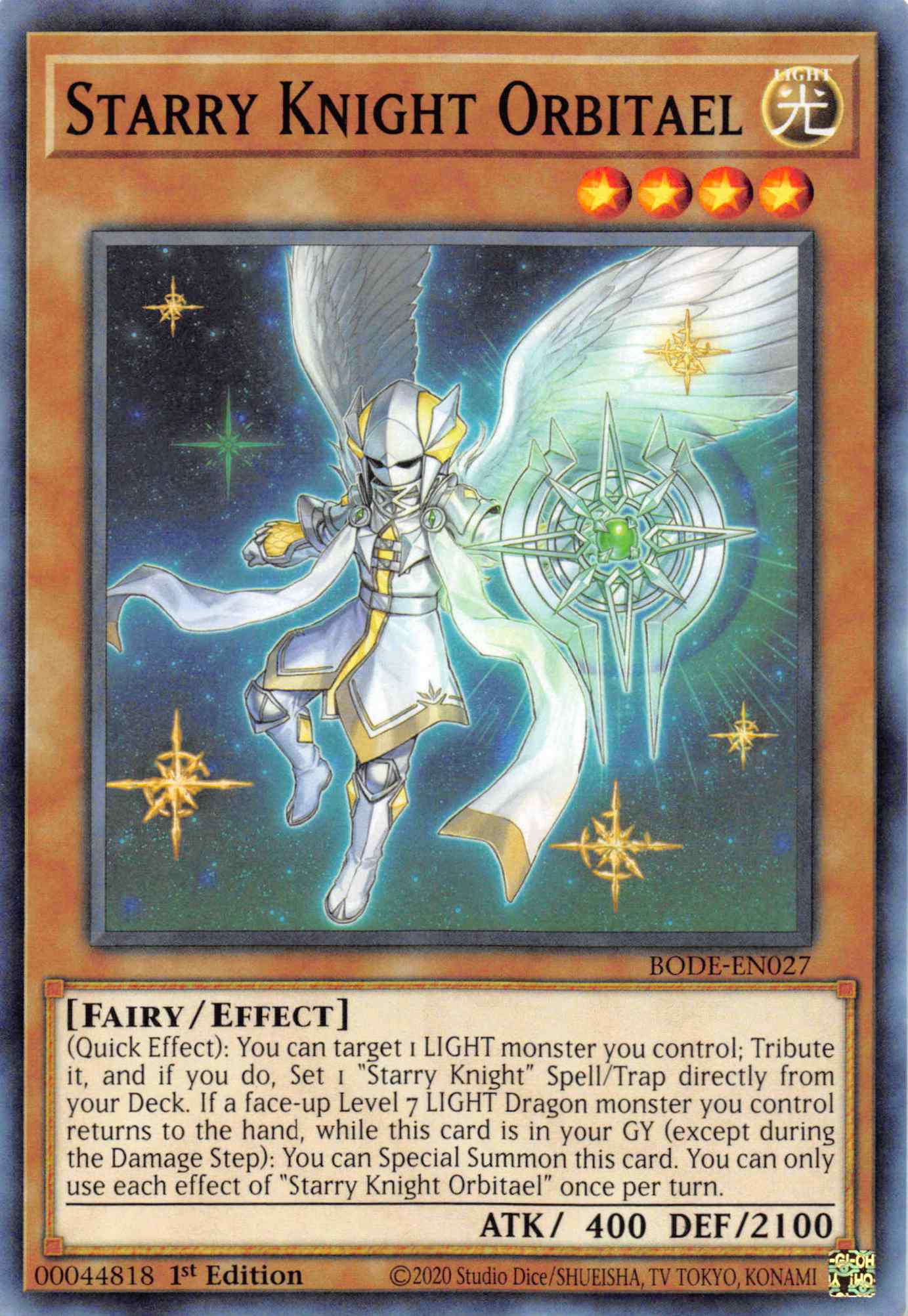 Starry Knight Orbitael [BODE-EN027] Common | Good Games Adelaide SA