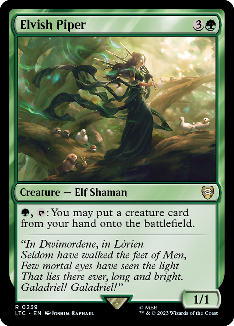 Elvish Piper [The Lord of the Rings: Tales of Middle-Earth Commander] | Good Games Adelaide SA