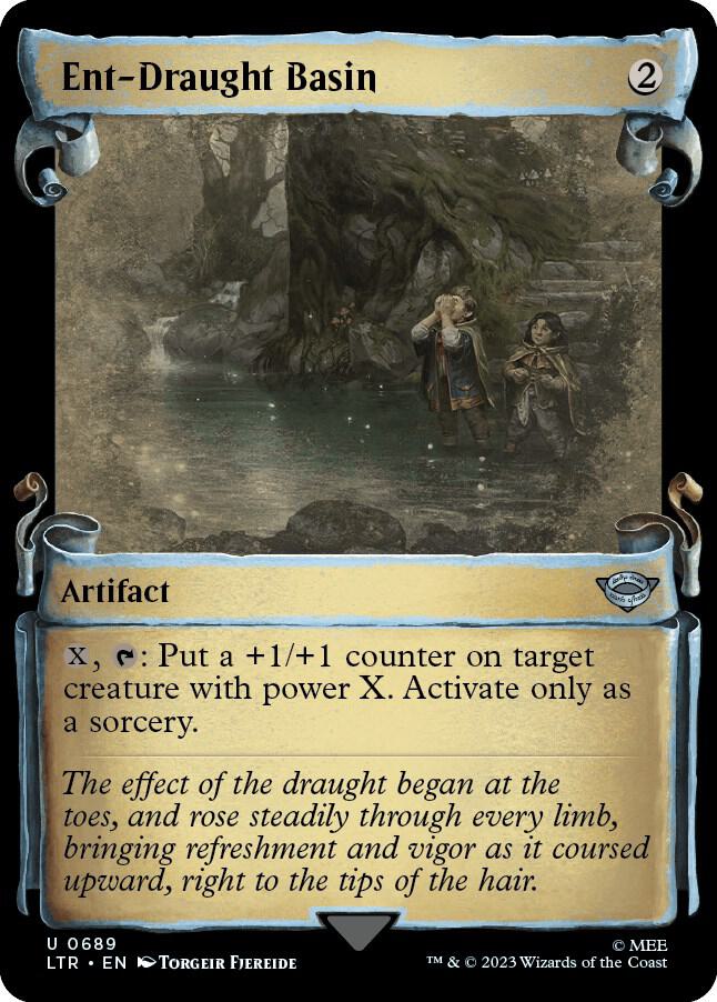Ent-Draught Basin 689 (Universes Beyond: The Lord of the Rings: Tales of Middle-earth)  - Showcase Scroll Foil | Good Games Adelaide SA