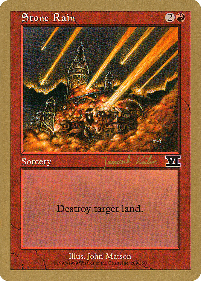 Stone Rain (Janosch Kuhn) [World Championship Decks 2000] | Good Games Adelaide SA