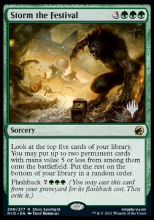 Storm the Festival (Promo Pack) [Innistrad: Midnight Hunt Promos] | Good Games Adelaide SA