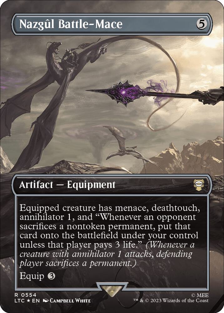 Nazgûl Battle-Mace 554 (Commander: The Lord of the Rings: Tales of Middle-earth)  - Borderless Surge Foil | Good Games Adelaide SA
