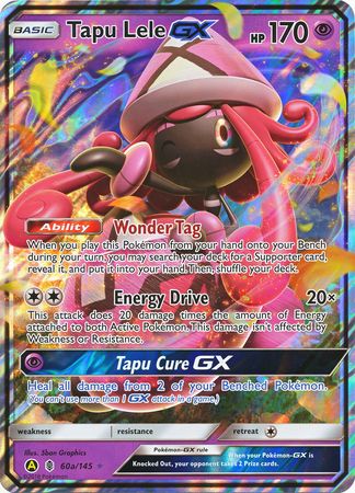 Tapu Lele GX (60a/145) (Alternate card) (Jumbo Card) [Sun & Moon: Guardians Rising] | Good Games Adelaide SA