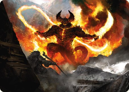 The Balrog, Flame of Udun Art Card [The Lord of the Rings: Tales of Middle-earth Art Series] | Good Games Adelaide SA