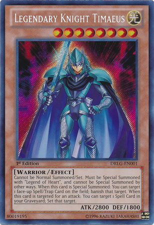 Legendary Knight Timaeus [DRLG-EN001] Secret Rare | Good Games Adelaide SA