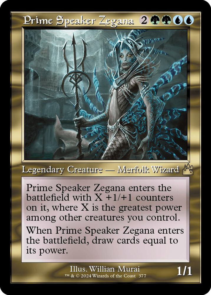 Prime Speaker Zegana 377 (Ravnica Remastered)  - Foil | Good Games Adelaide SA