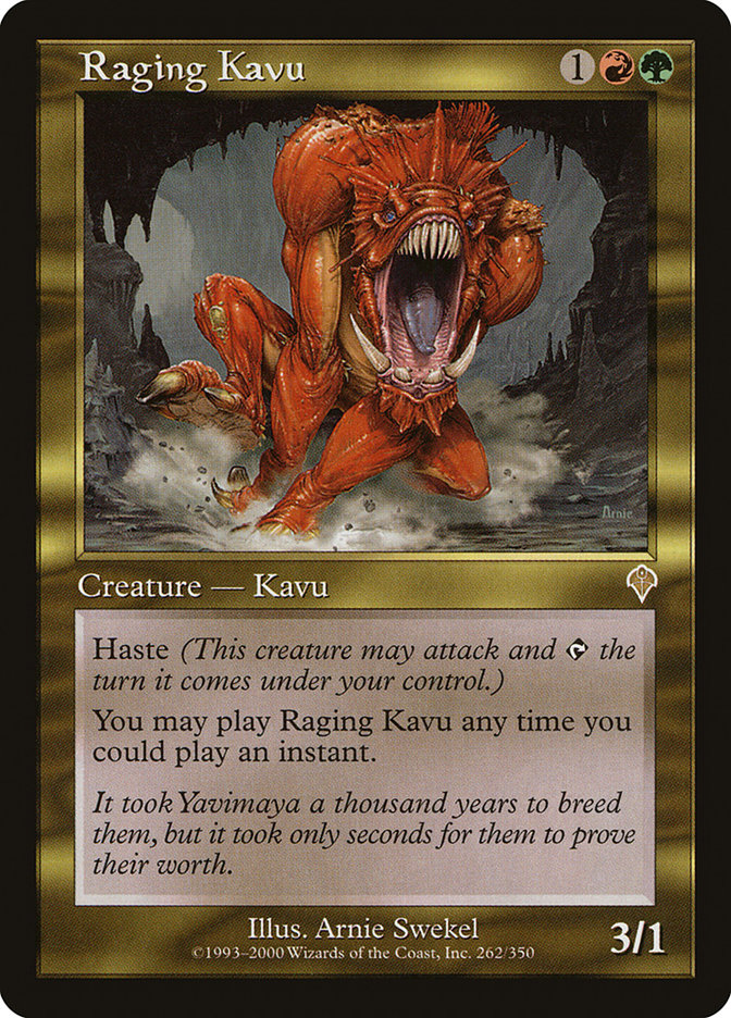 Raging Kavu 262 (Invasion)  - Foil | Good Games Adelaide SA