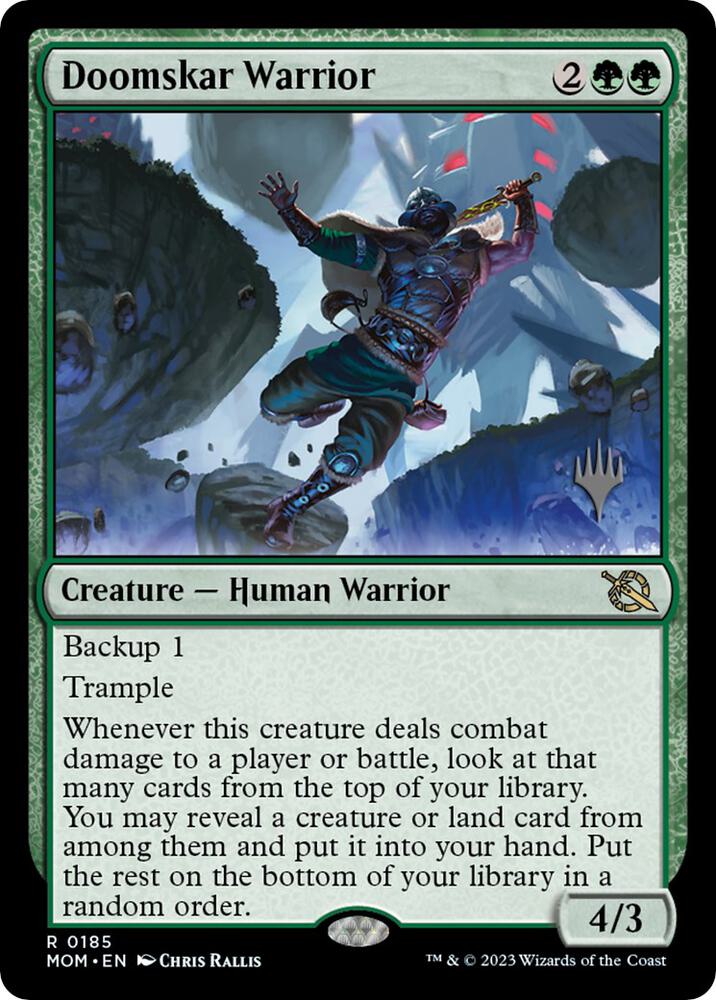 Doomskar Warrior 185 (Promo Pack: March of the Machine)  - Foil | Good Games Adelaide SA