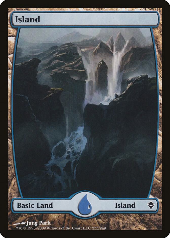 Island 235 (Zendikar)  - Full Art | Good Games Adelaide SA