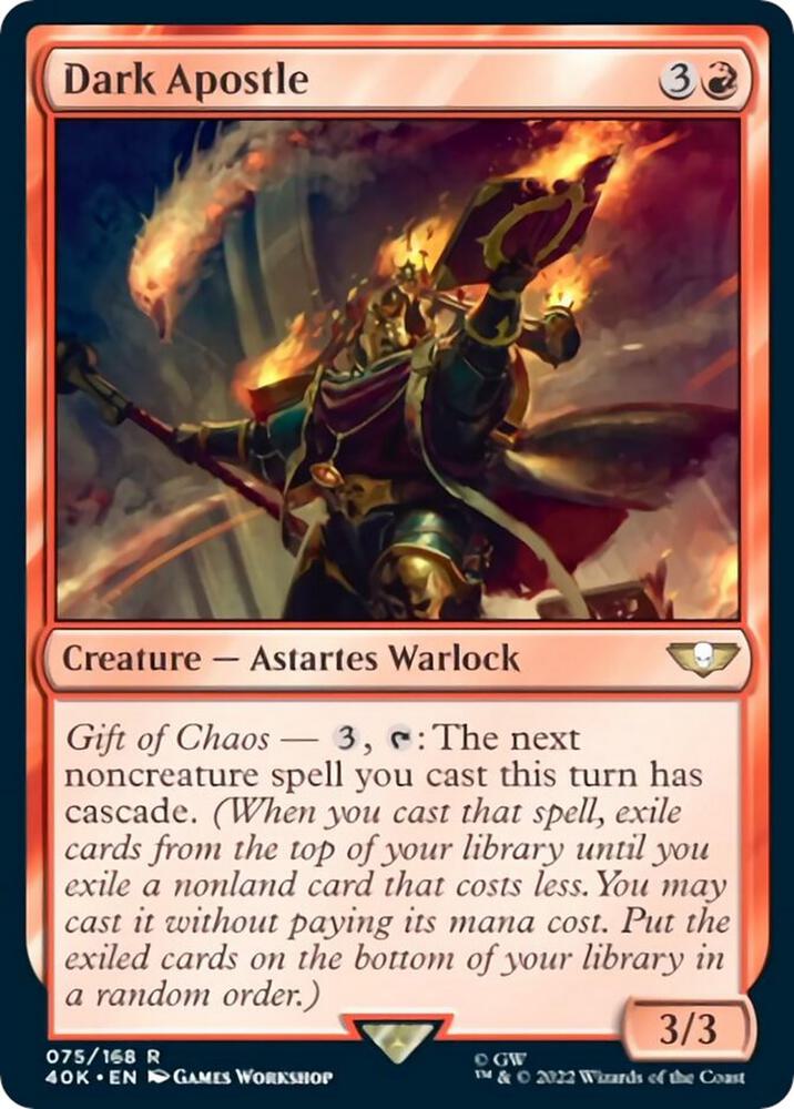 Dark Apostle Surge Foil 75 (Universes Beyond: Warhammer 40,000)  - Foil | Good Games Adelaide SA