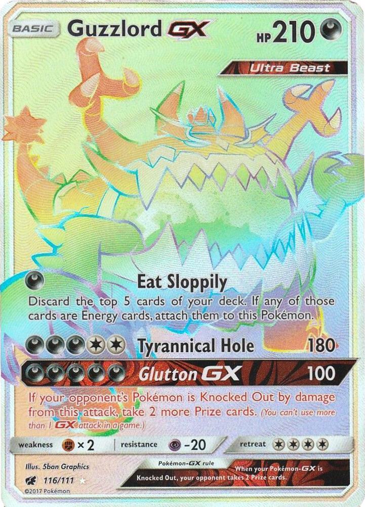 Guzzlord GX Secret 116/111 (SM - Crimson Invasion)  - Holofoil | Good Games Adelaide SA