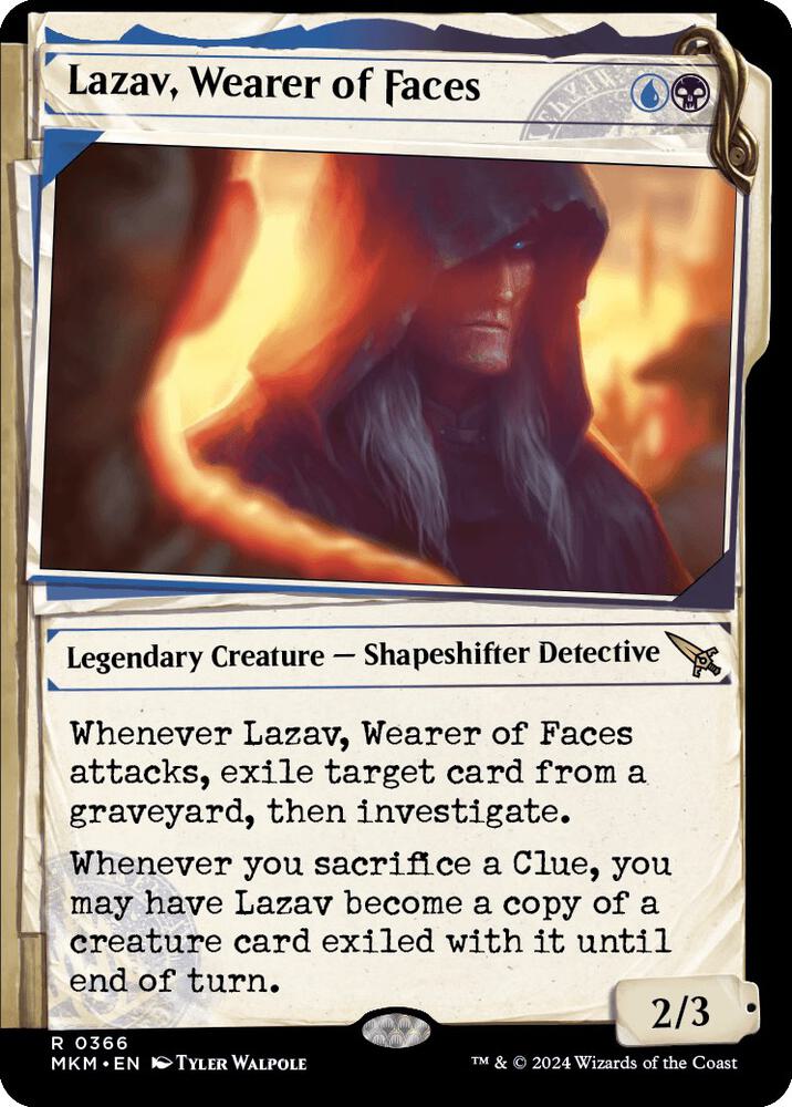 Lazav, Wearer of Faces 366 (Murders at Karlov Manor)  - Foil | Good Games Adelaide SA