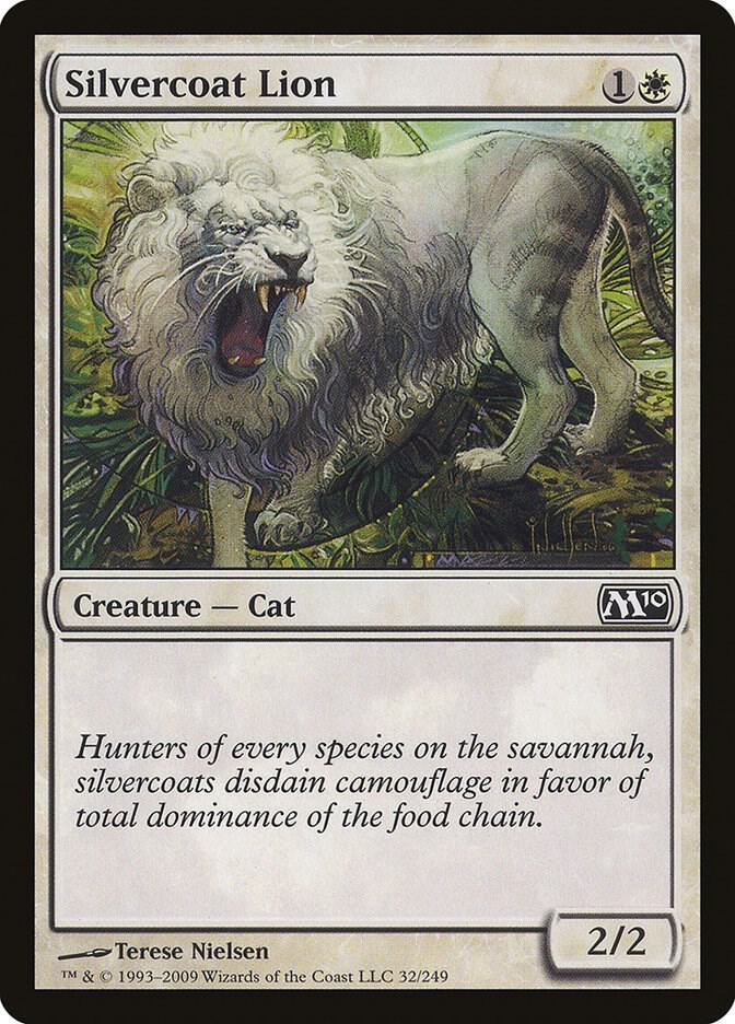 Silvercoat Lion 32/249 (Magic 2010 (M10))  - Foil | Good Games Adelaide SA