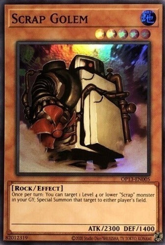 Scrap Golem [OP13-EN005] Super Rare | Good Games Adelaide SA