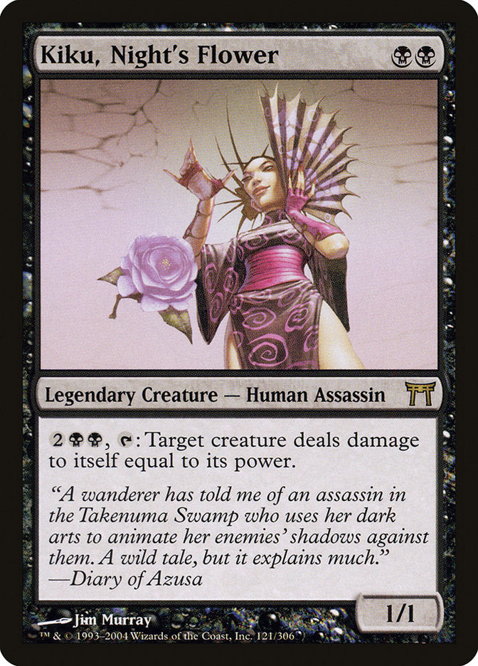 Kiku, Night's Flower 121 (Champions of Kamigawa)  - Foil | Good Games Adelaide SA