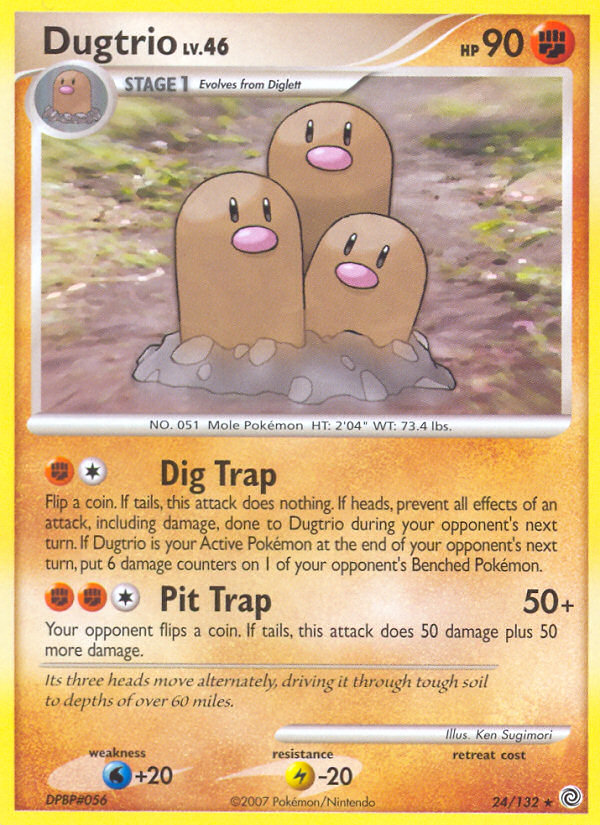 Dugtrio (24/132) [Diamond & Pearl: Secret Wonders] | Good Games Adelaide SA