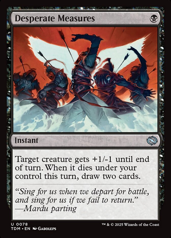 Desperate Measures 78 (Tarkir: Dragonstorm)  - Foil | Good Games Adelaide SA