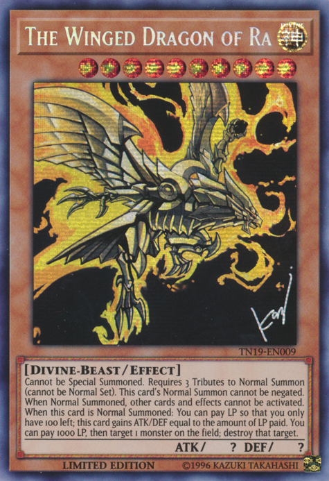The Winged Dragon of Ra [TN19-EN009] Prismatic Secret Rare | Good Games Adelaide SA