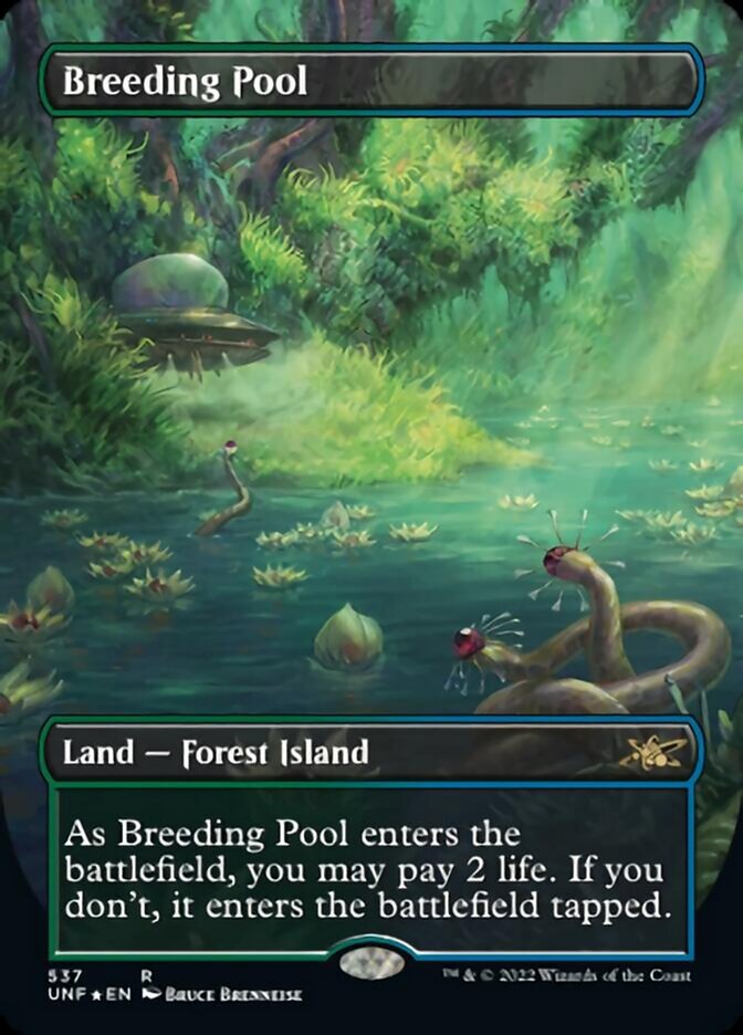 Breeding Pool (Borderless) (Galaxy Foil) [Unfinity] | Good Games Adelaide SA