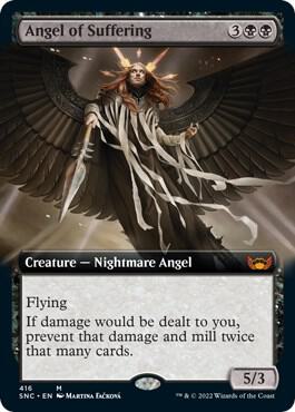 Angel of Suffering Extended Art 416 (Streets of New Capenna)  | Good Games Adelaide SA