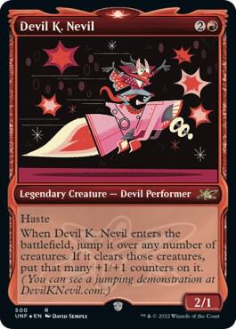 Devil K Nevil Showcase Galaxy Foil 500 (Unfinity)  - Foil | Good Games Adelaide SA