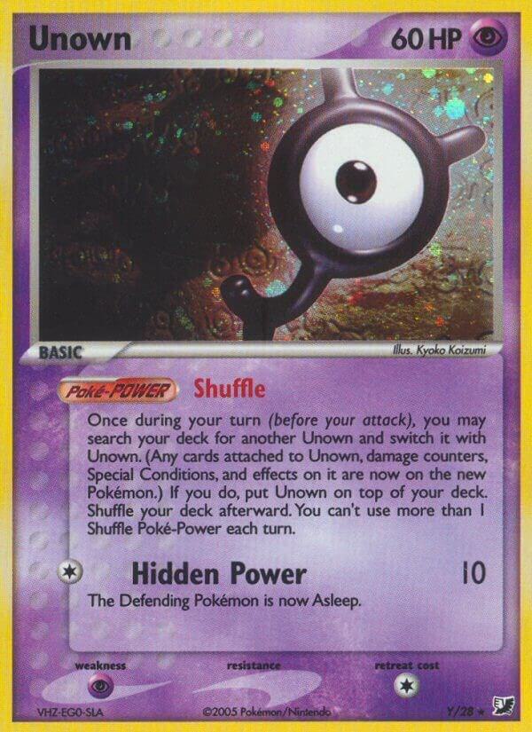Unown Y Y/28 (Unseen Forces)  - Holofoil | Good Games Adelaide SA