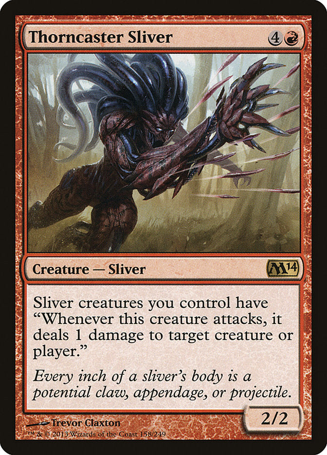 Thorncaster Sliver 158 (Magic 2014 (M14))  - Foil | Good Games Adelaide SA