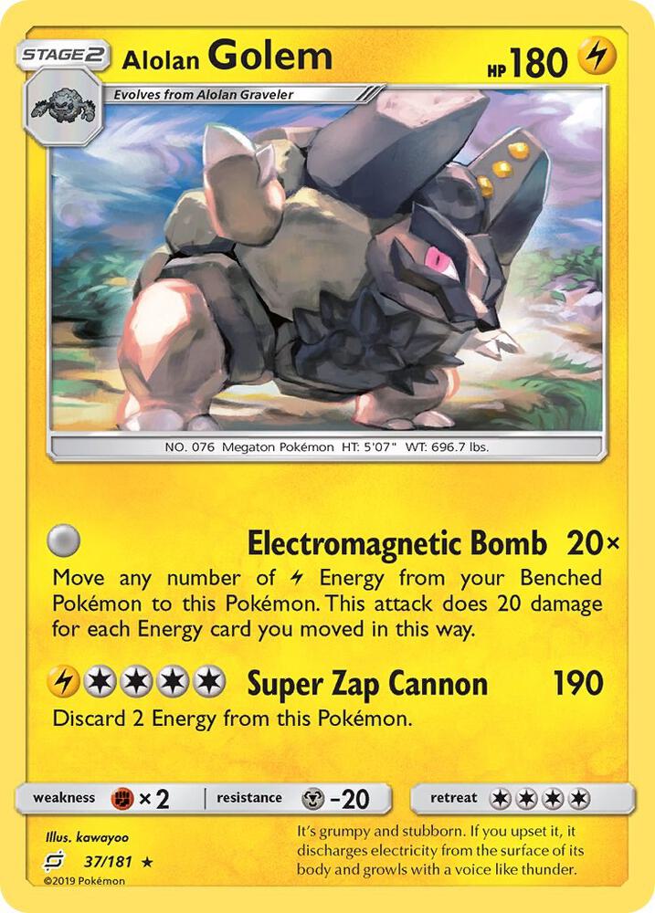 Alolan Golem 37/181 (SM - Team Up)  | Good Games Adelaide SA