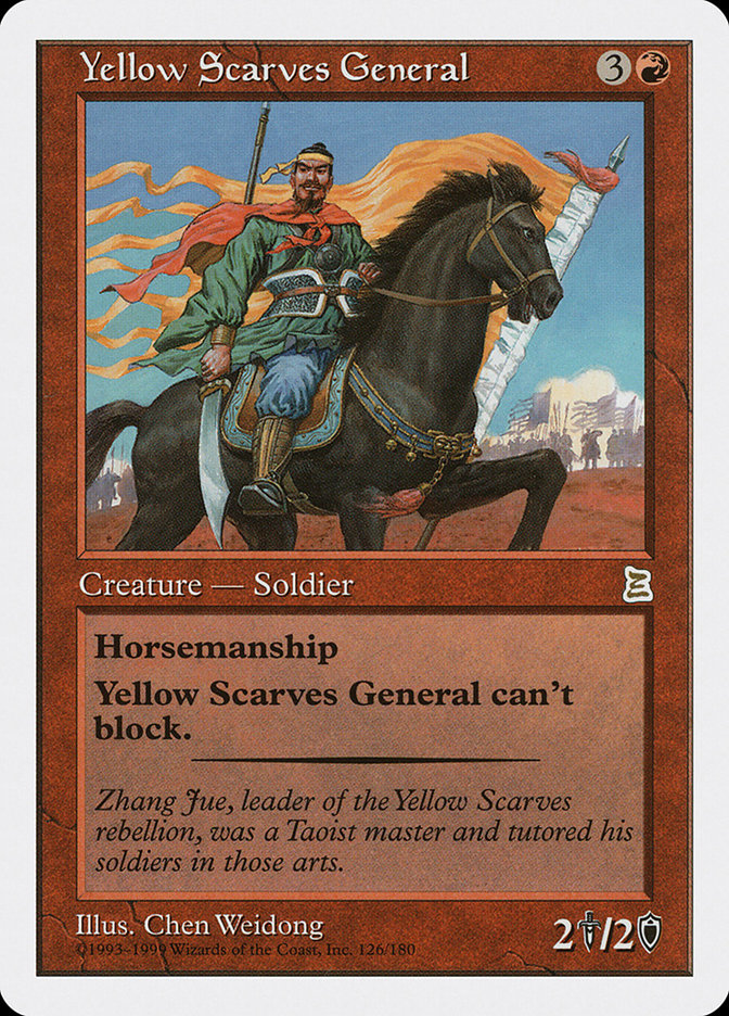 Yellow Scarves General 126 (Portal Three Kingdoms)  | Good Games Adelaide SA