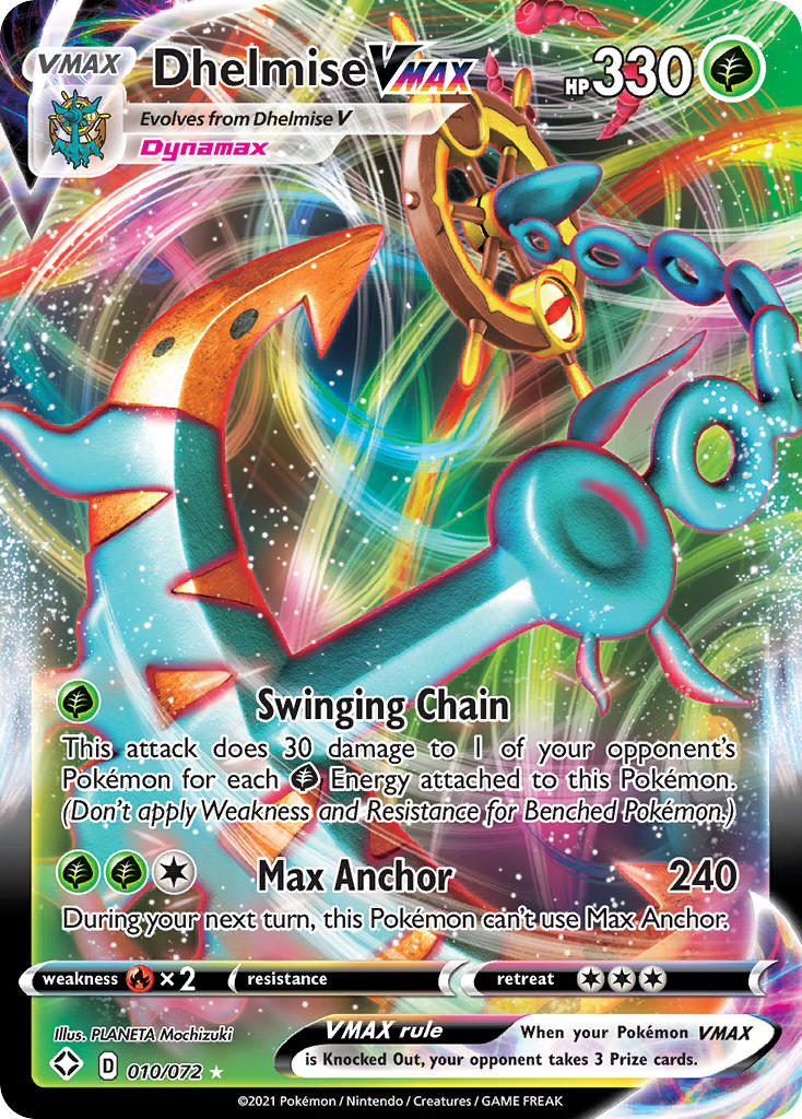 Dhelmise VMAX (010/072) [Sword & Shield: Shining Fates] | Good Games Adelaide SA