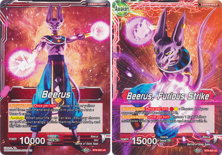 Beerus // Beerus, Furious Strike [BT8-002] | Good Games Adelaide SA