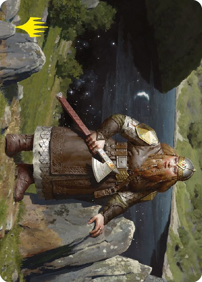 Mirrormere Guardian Art Card Gold Stamped Signature 12 (Art Series: Universes Beyond: The Lord of the Rings: Tales of Middle-earth)  | Good Games Adelaide SA